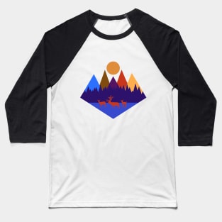 Mountain Scene #6 Baseball T-Shirt